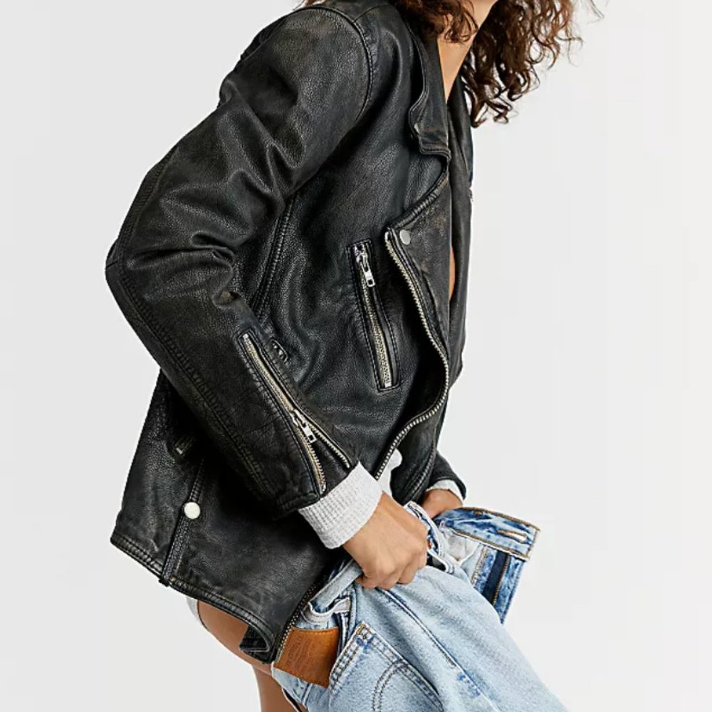 FREE PEOPLE We The Free Jealousy Leather Moto Jacket